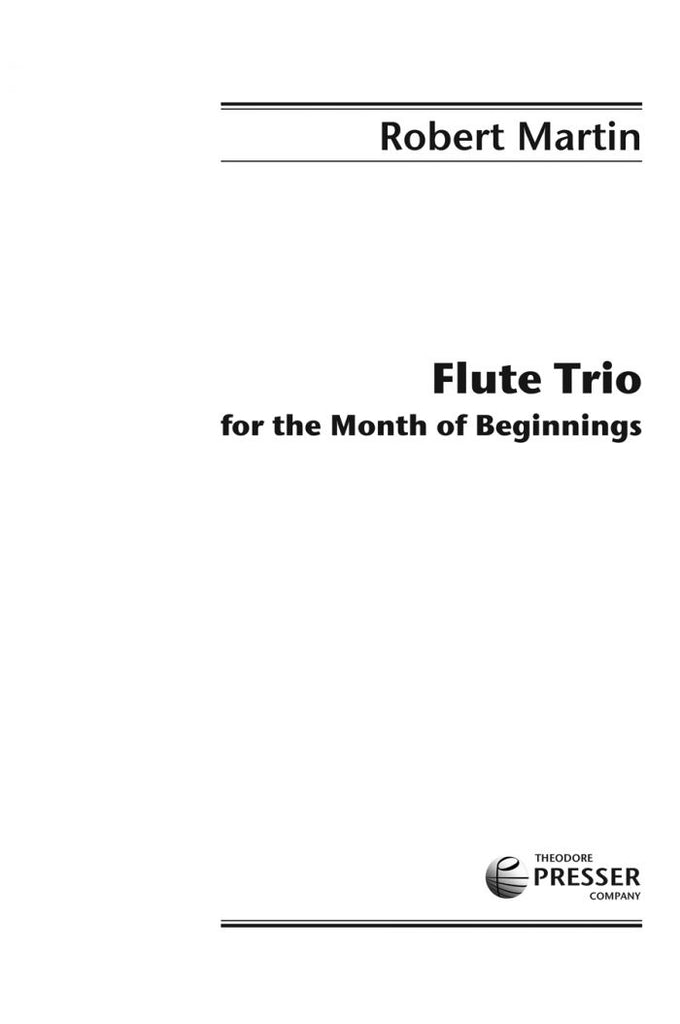 Flute Trio for the Month of Beginnings (3 Flutes)