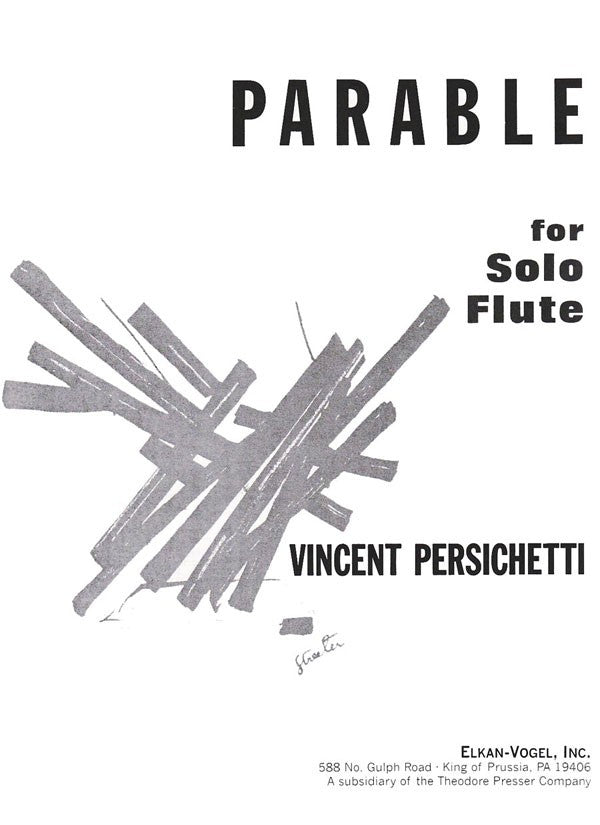 Parable, Opus 100 (Flute Alone)