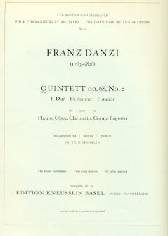 Quintett Op. 68, No. 2 in F Major (Wind Quintet)