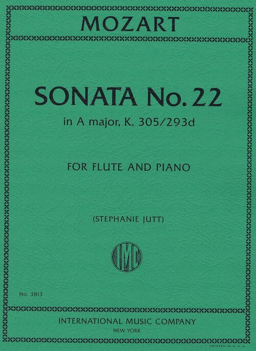Sonata No. 22 in A major, K. 305/293d (Flute and Piano)