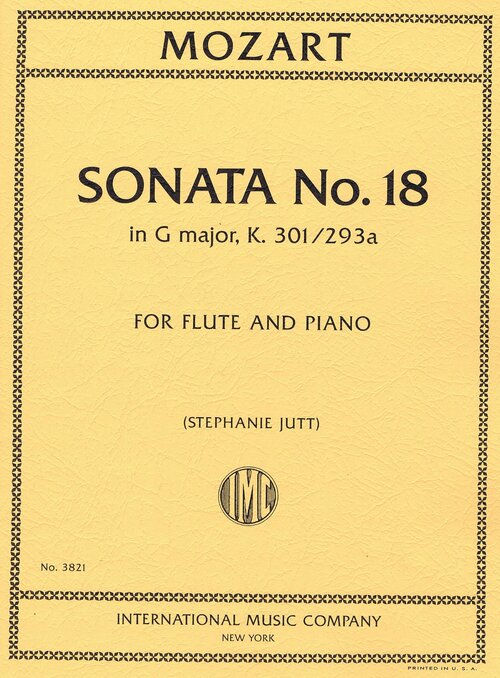 Sonata No. 18 in G major, K. 301/293a (Flute and Piano)