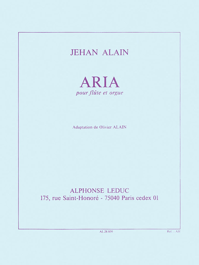 Aria (Flute and Organ)