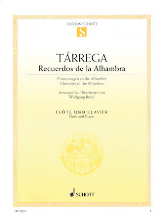 Recuerdos de la Alhambra "Memories of the Alhambra" (Flute and Piano)