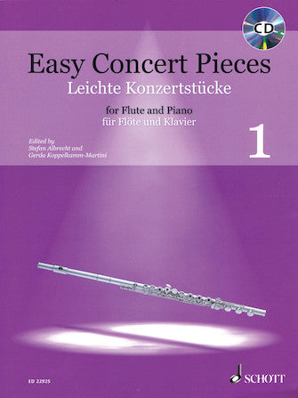 Easy Concert Pieces Volume 1: 16 Pieces from 5 Centuries (Flute and Piano)