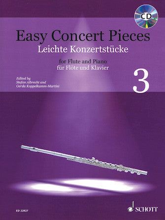 Easy Concert Pieces Volume 3: 12 Pieces from 4 Centuries (Flute and Piano)