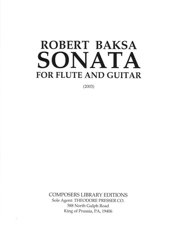 Sonata (Flute and Guitar)