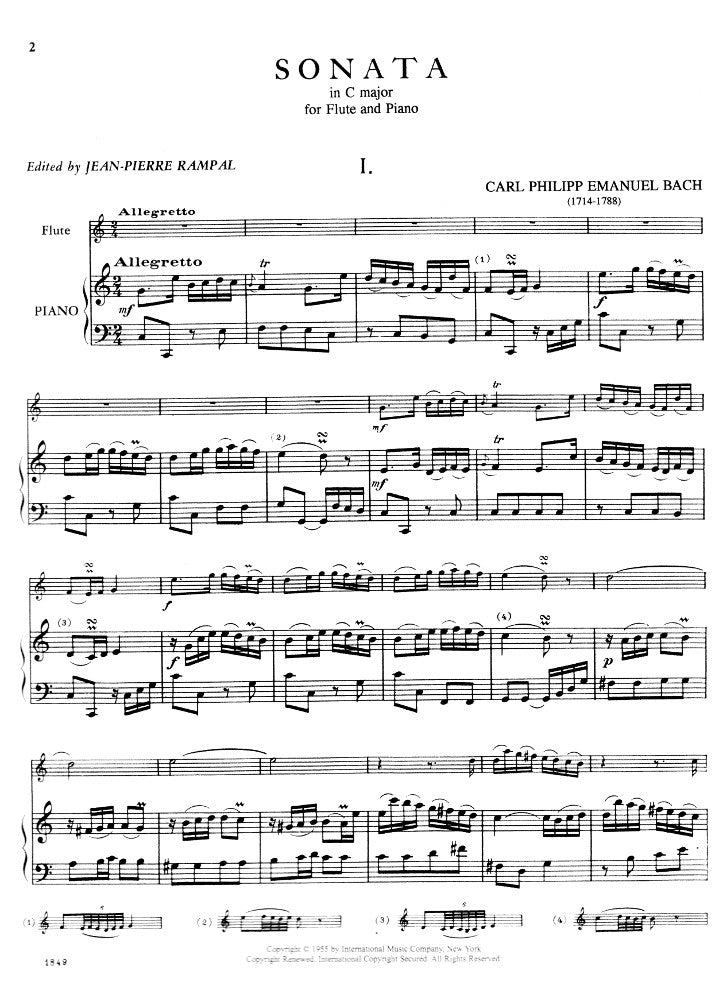 Sonata in C Major (Flute and Piano)