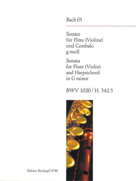 Sonata in G minor, BWV 1020 (Flute and Piano)