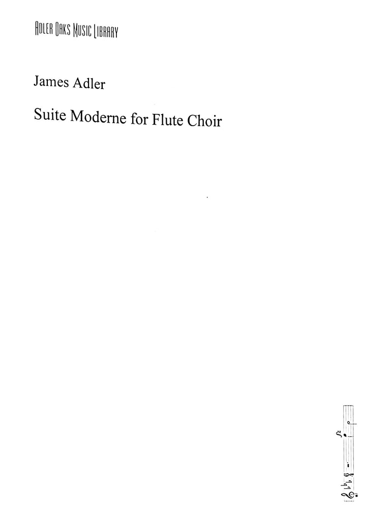 Suite Moderne for Flute Choir (Flute Choir)