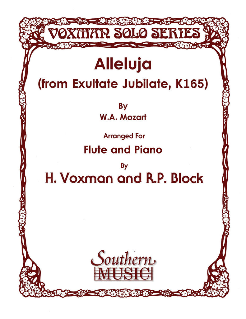 Alleluja (from Exultate Jubilate, K165) (Flute and Piano)