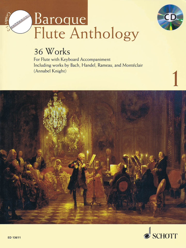 Baroque Flute Anthology Volume 1 - 36 Works (Flute and Piano)