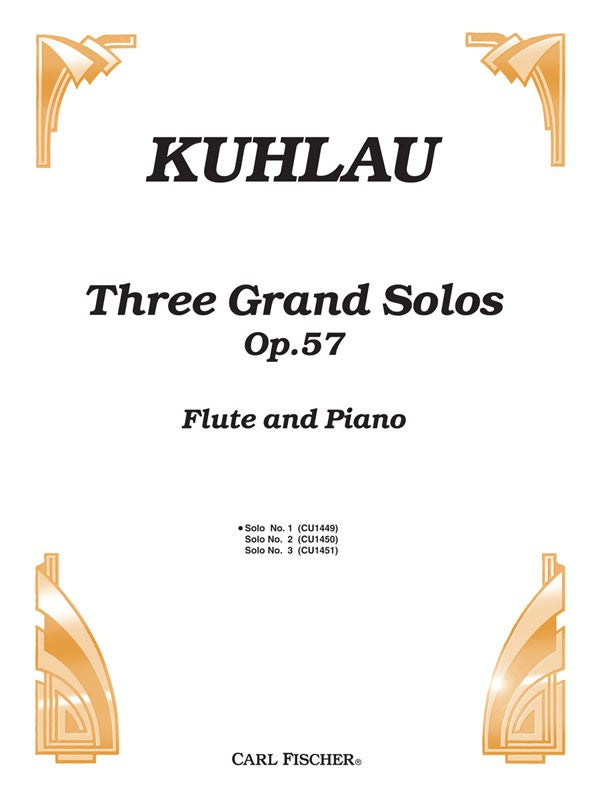 Three Grand Solos, Opus 57 No. 1 (Flute and Piano)