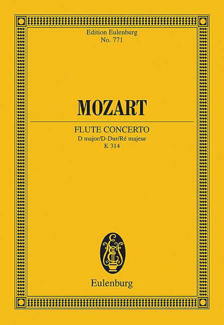 Concerto No. 2 in D Major, K314 (Study Score)