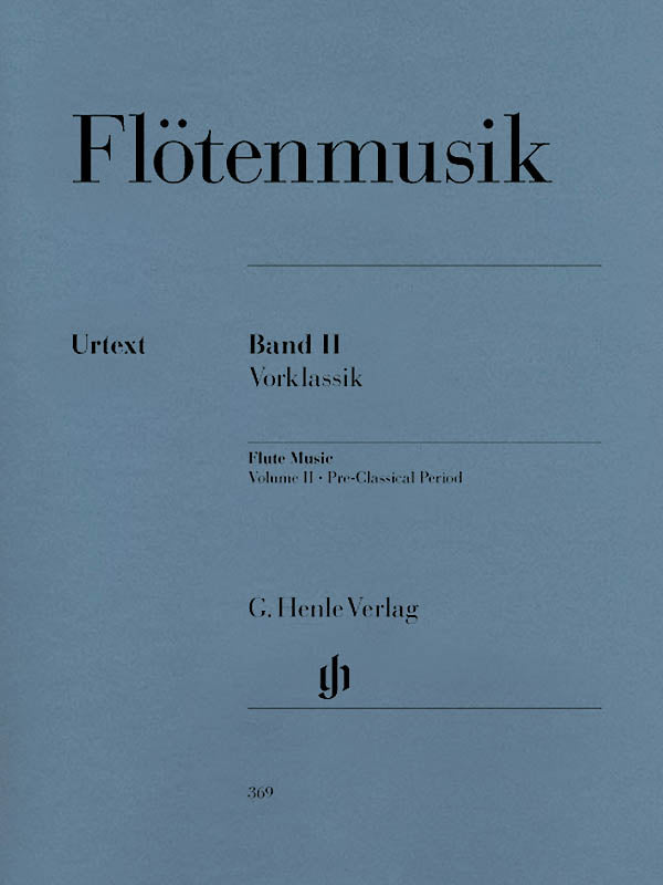 Flute Music Volume 2 - Pre-Classical Period (Flute and Piano)