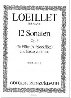 Flute Sonatas (12), Op. 3 - Volume 2, Nos 4-6 (Flute and Piano)