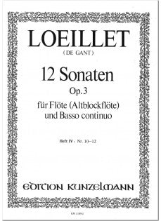 Flute Sonatas (12), Op. 3 - Volume 4 (Flute and Piano)