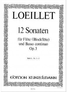 Flute Sonatas (12), Op. 3 - Volume 1, Nos 1-3 (Flute and Piano)