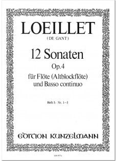 Flute Sonatas (12), Op. 4 - Volume 1, Nos 1-3 (Flute and Piano)