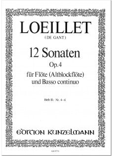 Flute Sonatas (12), Op. 4 - Volume 2, Nos 4-6 (Flute and Piano)