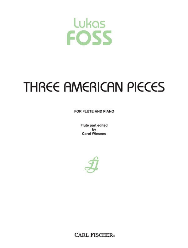 Three American Pieces (Flute and Piano)