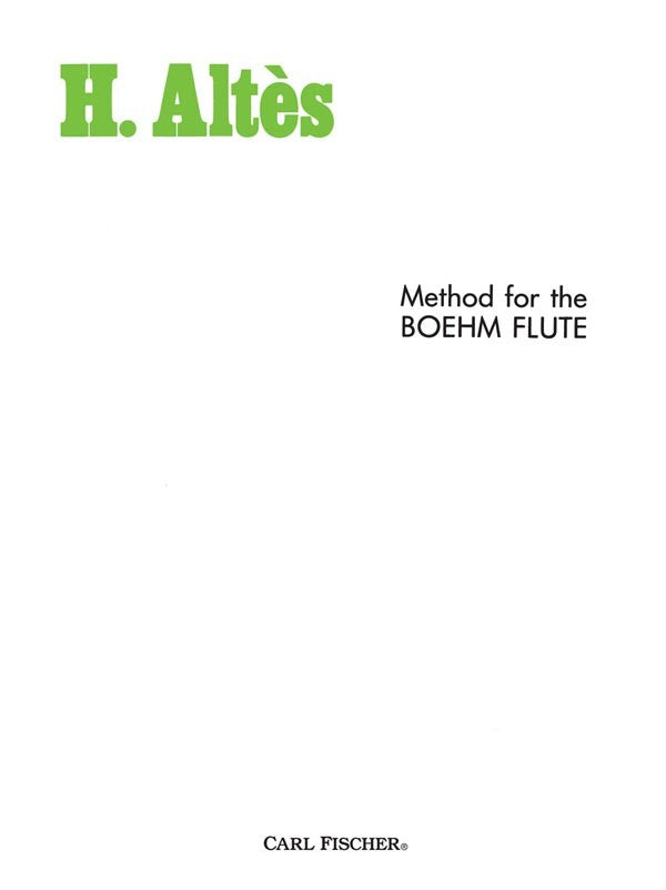 Method for Boehm Flute (Studies and Etudes)