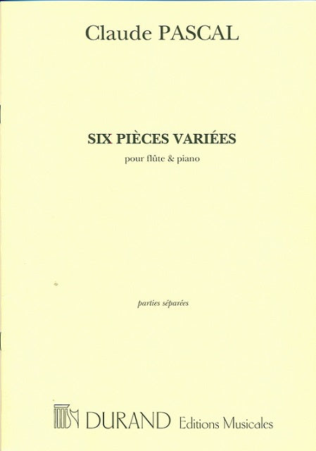 6 Pièces Variees (Flute and Piano)