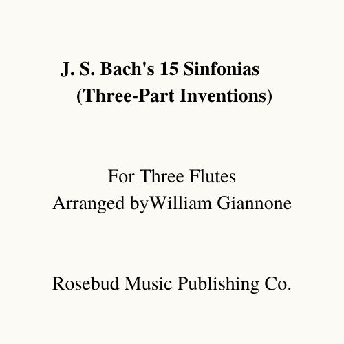 J.S Bach's 15 Three-part Inventions (BWV 787-801) (Three Flutes)