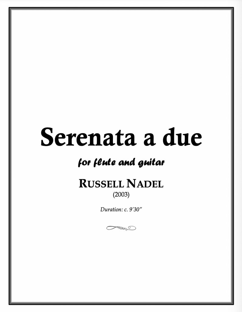 Serenata a due (Flute and Guitar)