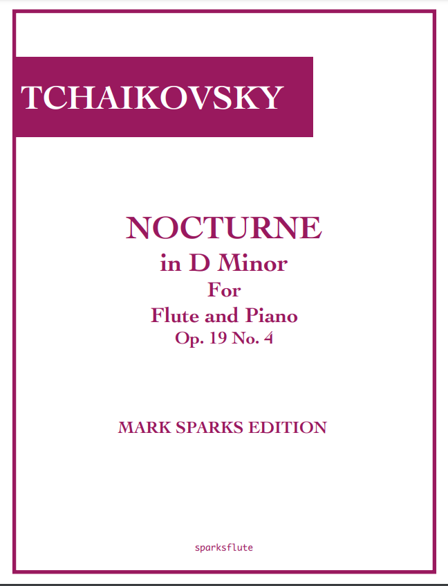 Nocturne in D Minor Op. 19 No. 4 (Flute and Piano)