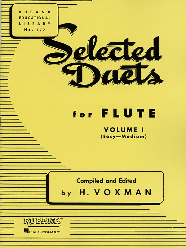 Selected Duets for Flute - Volume 1 - Easy to Medium