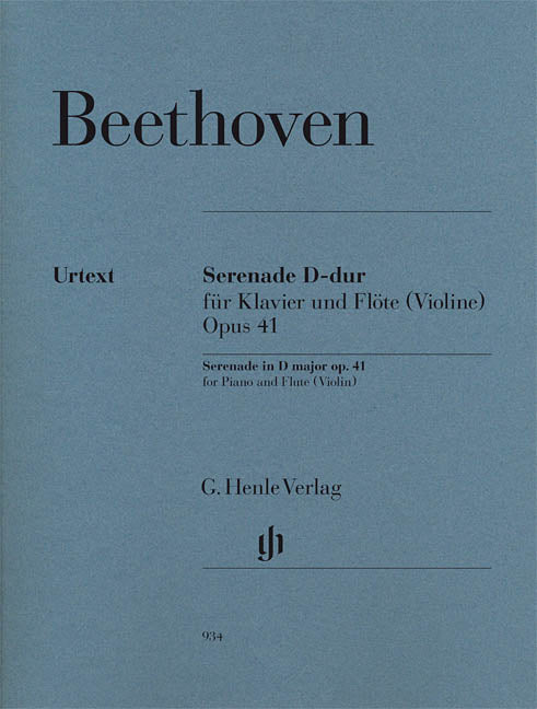 Serenade in D Major, Op. 41 (Flute and Piano)
