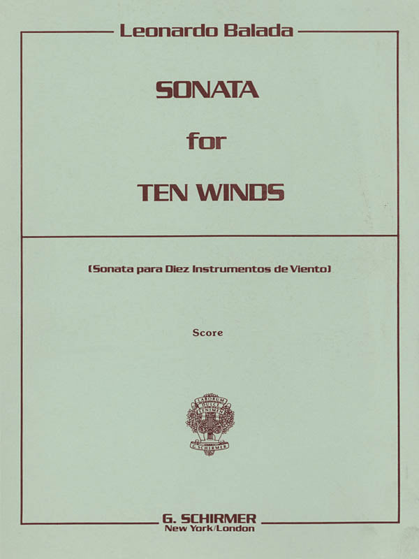 Sonata for 10 Winds - Playing Score (Mixed Woodwinds)