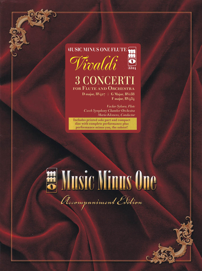 3 Concerti for Flute & Orchestra (Vivaldi): D Major (RV427); F Major (RV434); G Major (RV438)