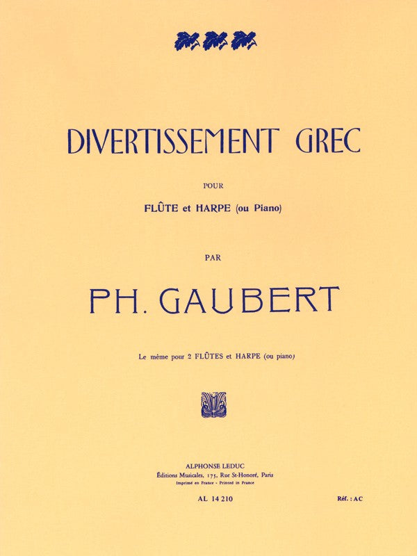 Divertissement Grec (Flute and Piano)