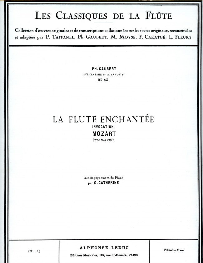 Invocation (Classiques No.43) (Flute and Piano)
