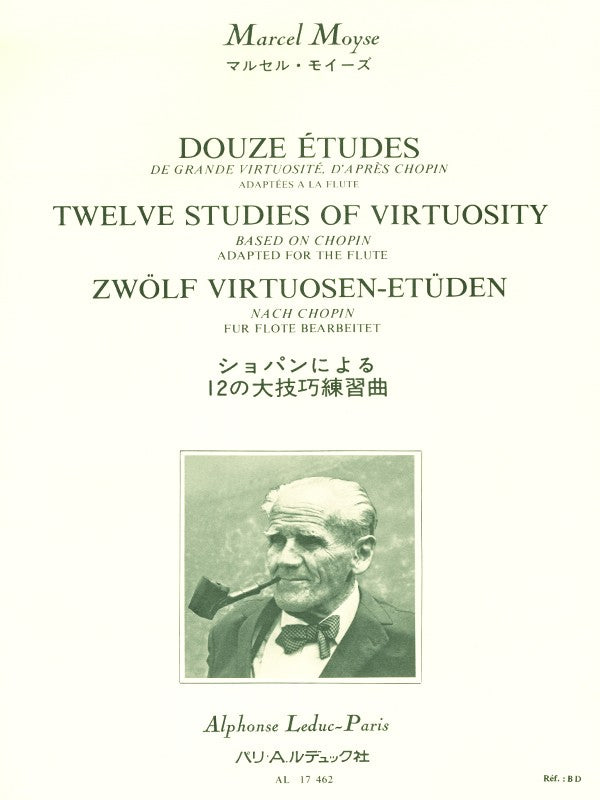 Twelve studies of great virtuosity after Chopin (Flute)