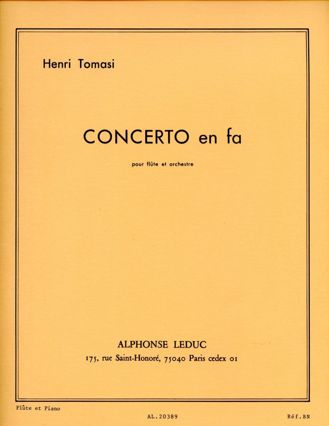 Concerto in F major (Flute and Piano)