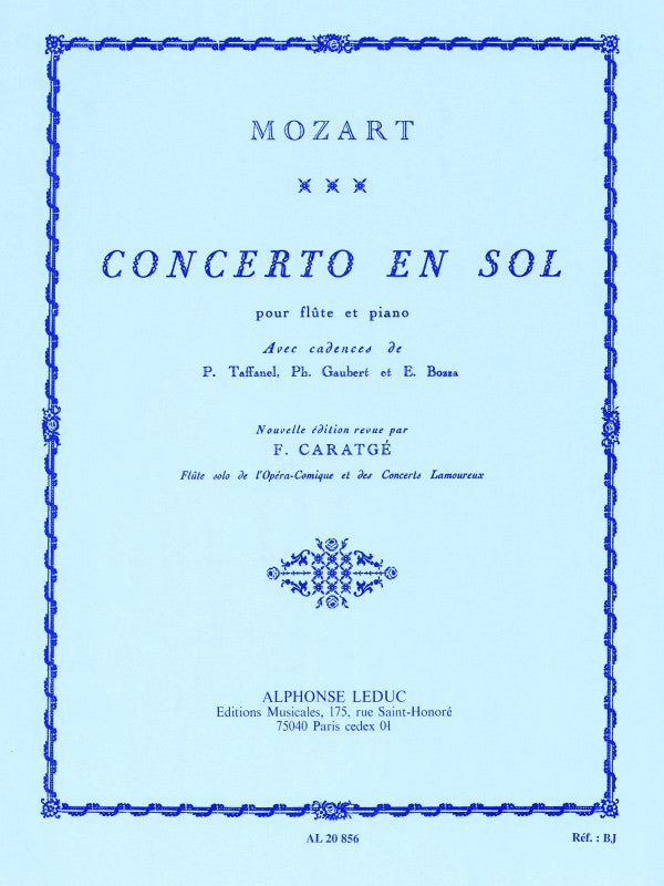 Concerto No. 1 in G Major, K313 (Flute and Piano)