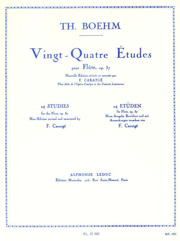 24 Studies For The Flute, Op.37
