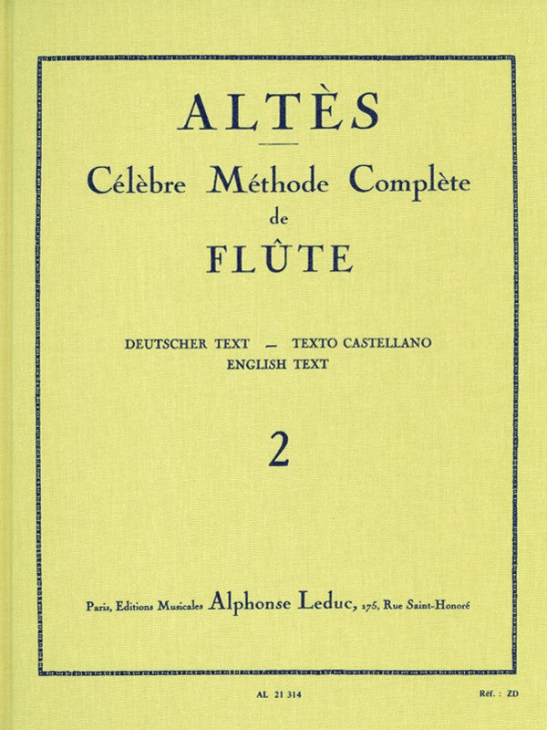 Complete Famous Method for Flute - Volume 2 (Studies and Etudes)