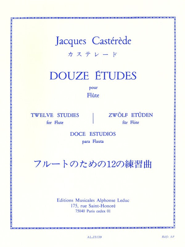 12 Etudes for Flute