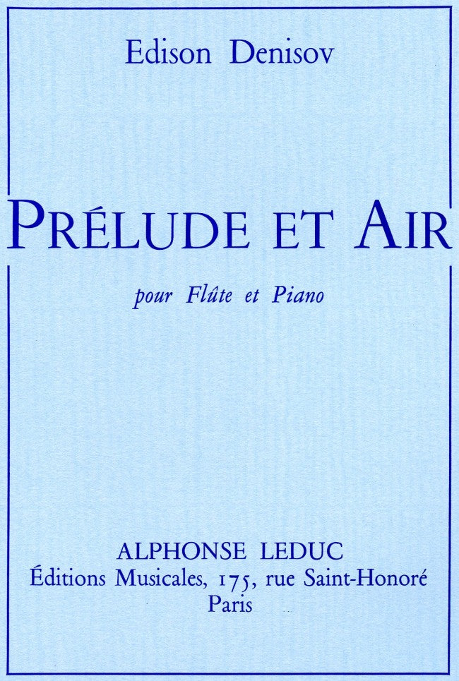 Prélude et Air (Flute and Piano)