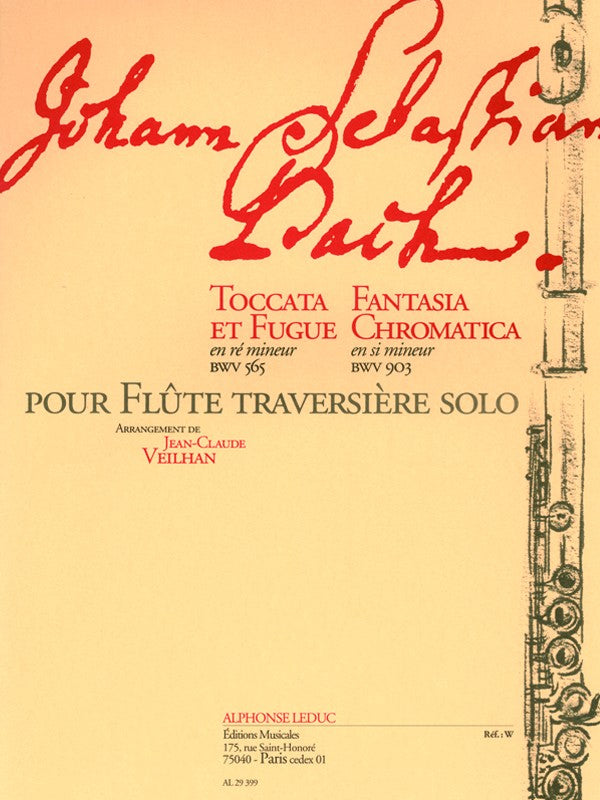 Toccata And Fugue BWV 565 & Chromatic Fantasy BWV 903 (Flute Alone)