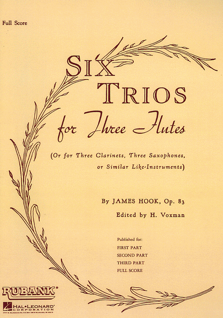 6 Trios, Op. 83 (Three Flutes)