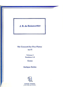 Six Concerti, Op. 15, Nos. 1-3 Score (Flute Choir)
