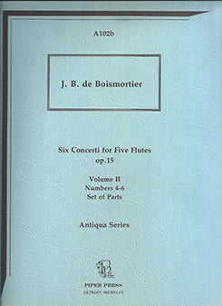 Six Concerti, Op. 15, Nos. 4-6 Parts (Flute Choir)