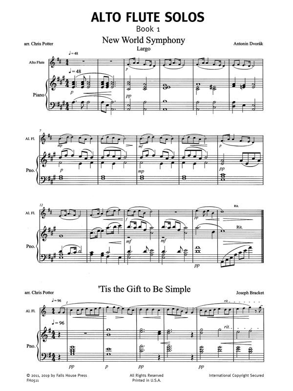 Alto Flute Solos (Alto Flute and Piano)
