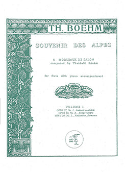Souvenir Des Alpes, Vol 1 No. 1-3 (Flute and Piano)