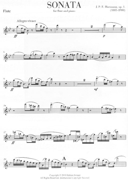Sonata in B Major Op. 1 (Flute and Piano)