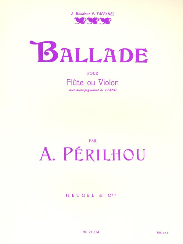 Ballade (Flute and Piano)